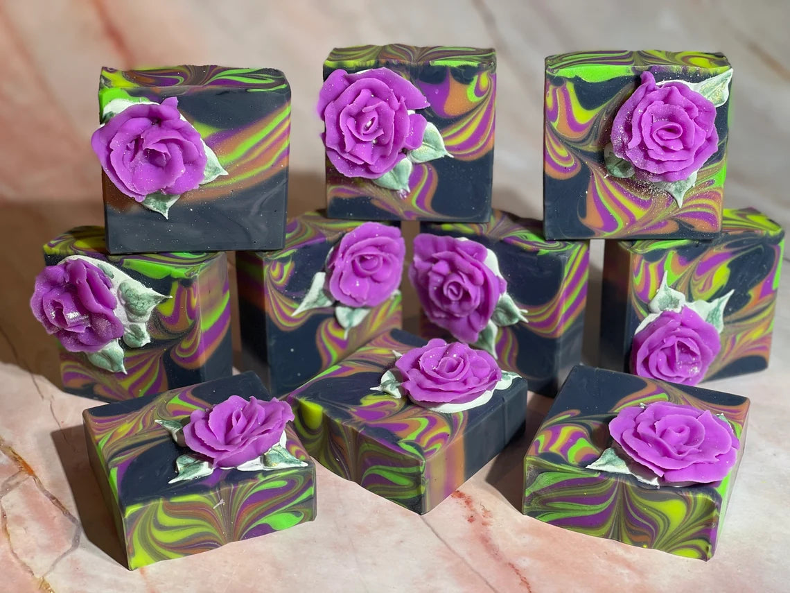 Dark Orchid Artisanal Soap Bar - Soak in Silk