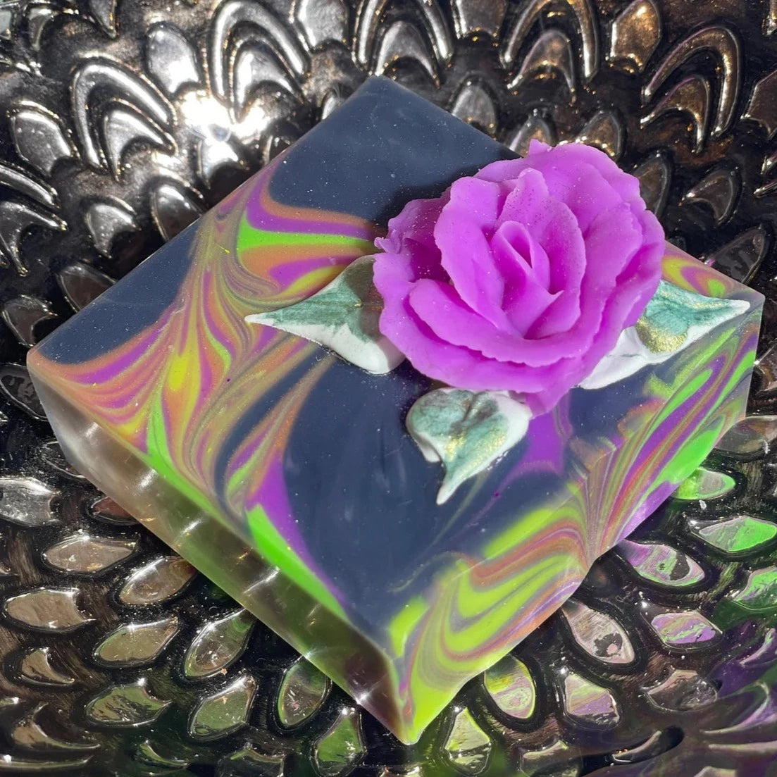 Dark Orchid Artisanal Soap Bar - Soak in Silk