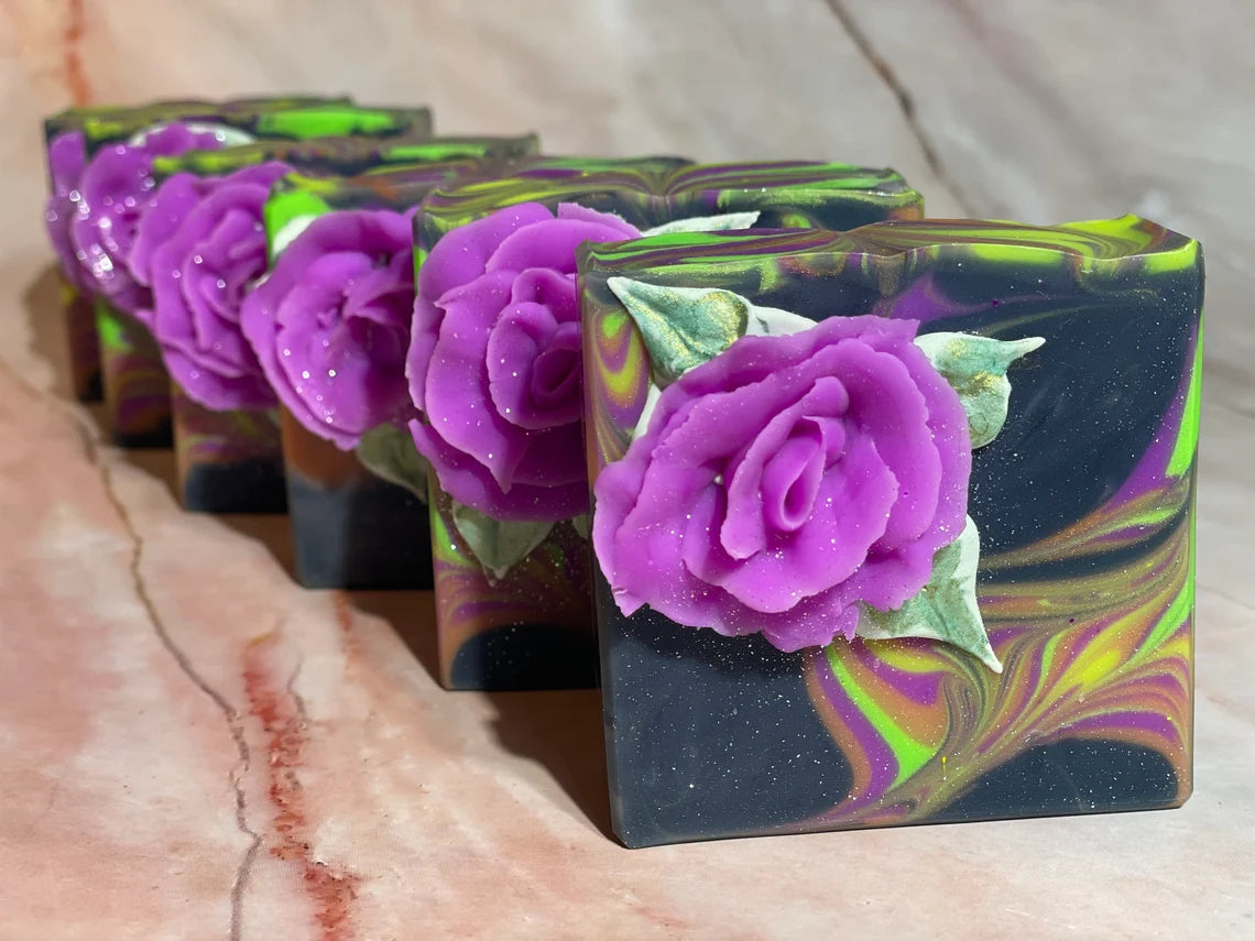 Dark Orchid Artisanal Soap Bar - Soak in Silk