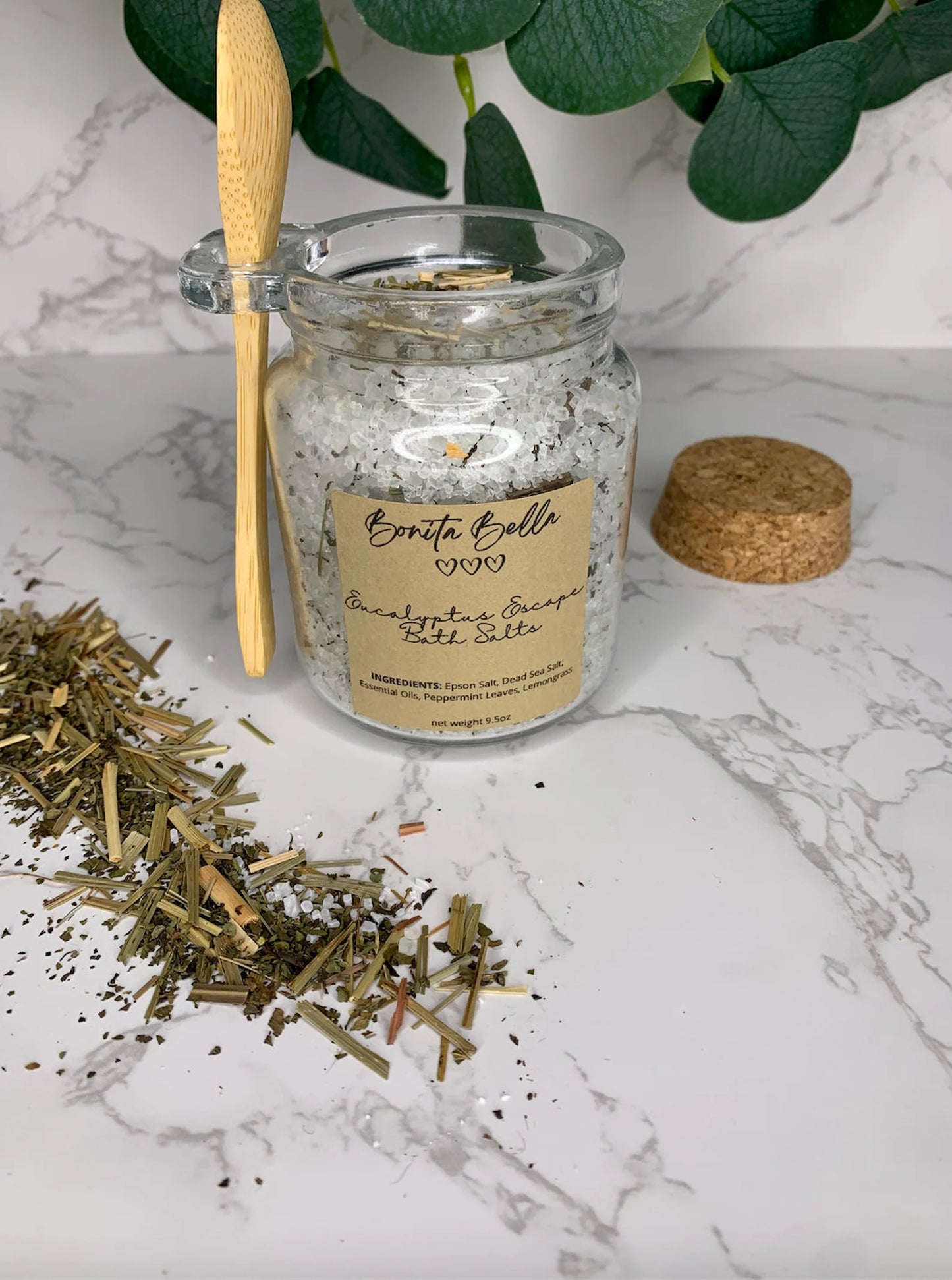 Eucalyptus Escape Bath Salts - Soak in Silk