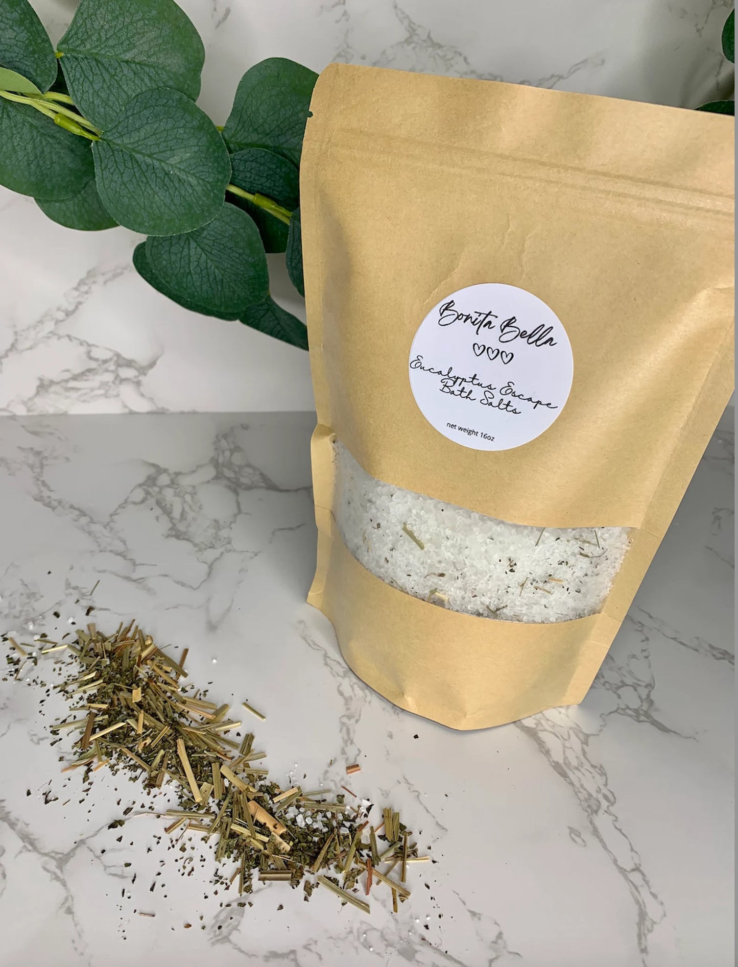 Eucalyptus Escape Bath Salts - Soak in Silk