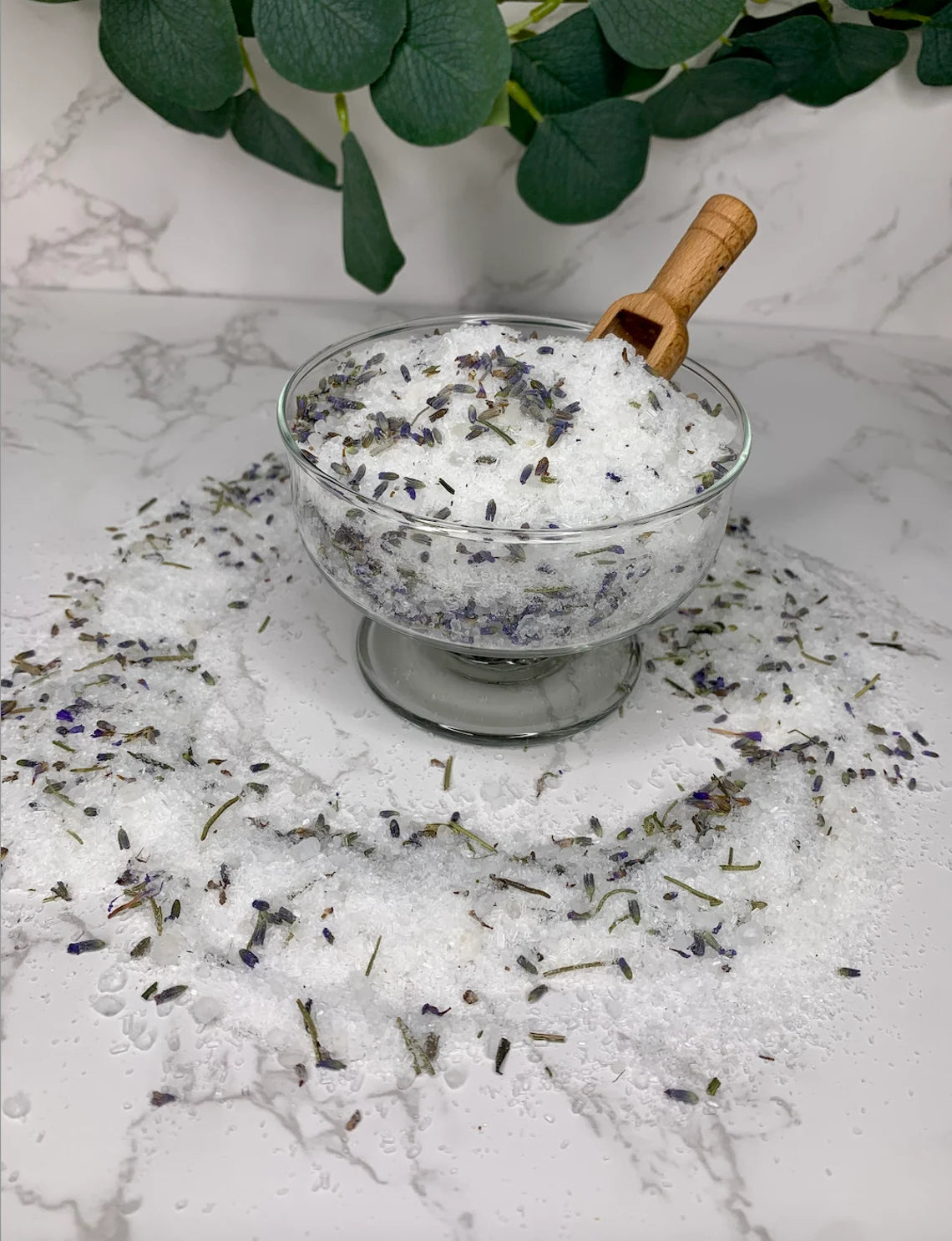 Calming Lavender Bath Salts - Soak in Silk