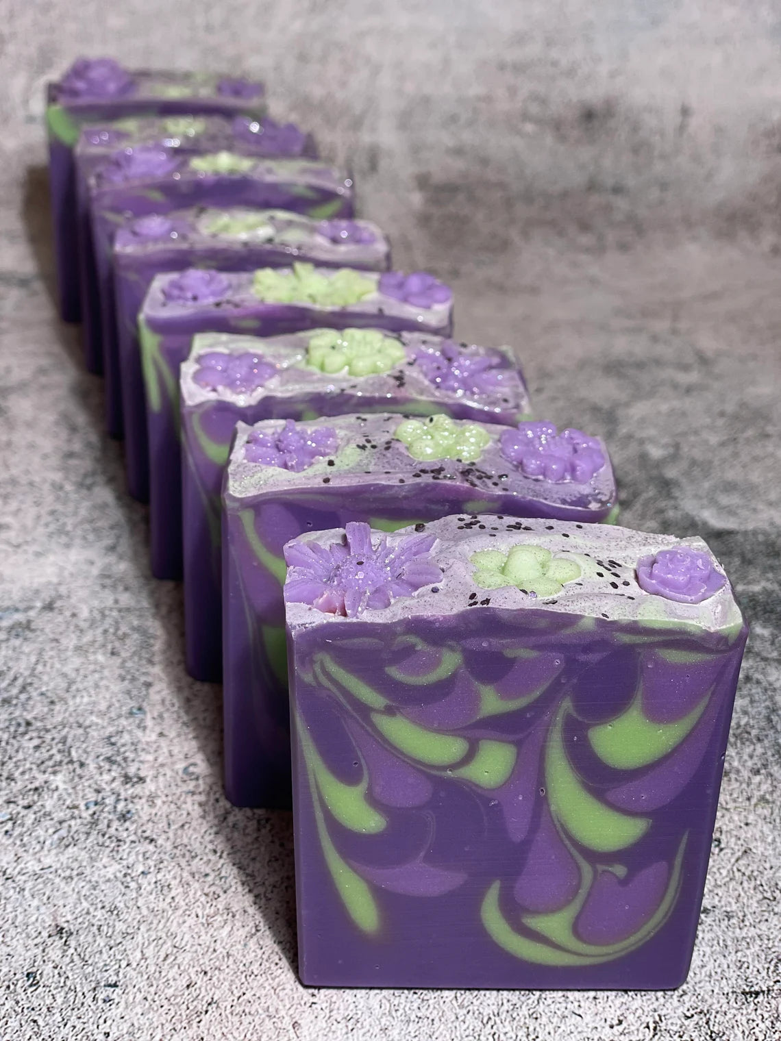 Violet Blooms Artisanal Soap Bar