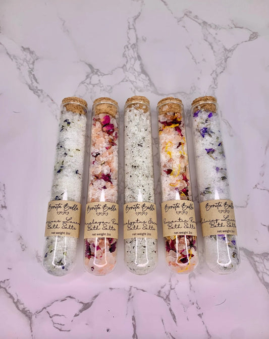 Floral Bath Salts-Set of Five - Soak in Silk
