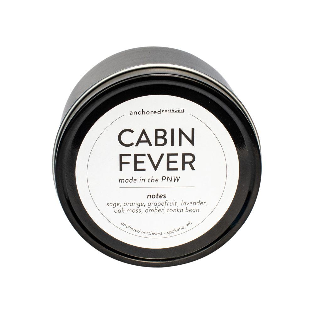 Cabin Fever Black Travel Tin Candle - Soak in Silk